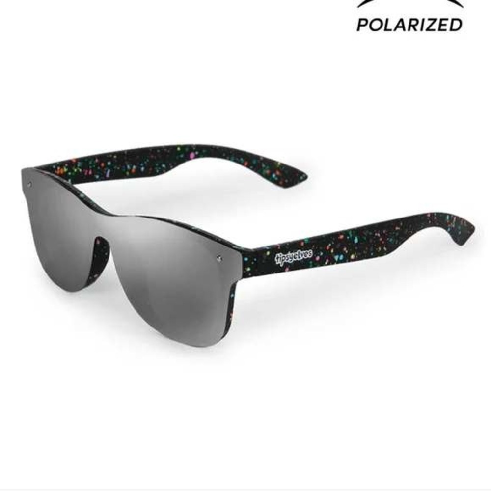 Tipsy Elves Neon Nightcrawl Sunglasses Green Case‎ Black Rainbow